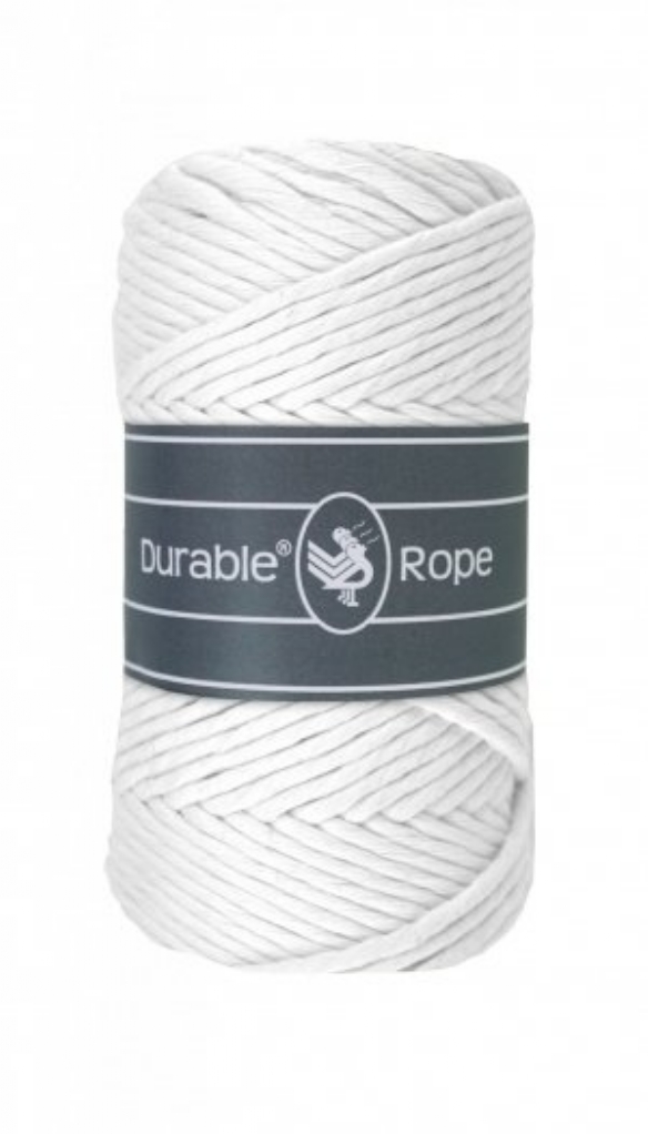 Durable rope macramegaren/haakgaren 5mm 250gram 75 meter wit 310 kopen?
