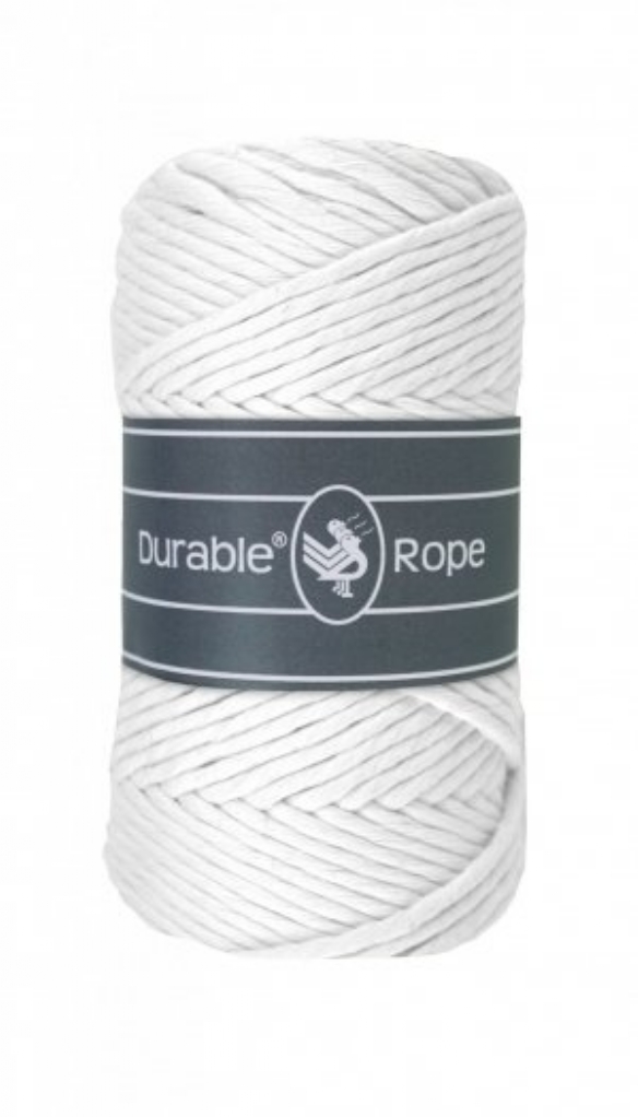 Durable rope macramegaren/haakgaren 5mm 250gram 75 meter wit 310 kopen?