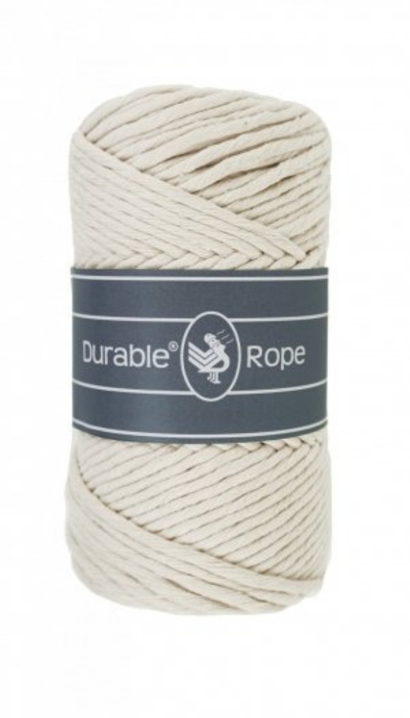 Durable rope macramegaren/haakgaren 5mm 250gram 75 meter ivoor 326 kopen?