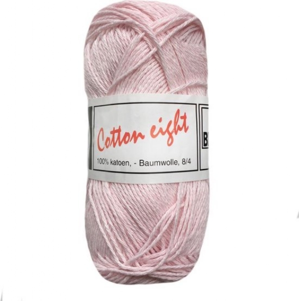 Cotton eight 8/4, katoenen breigaren/haakgaren, 50 gram, roze kopen?