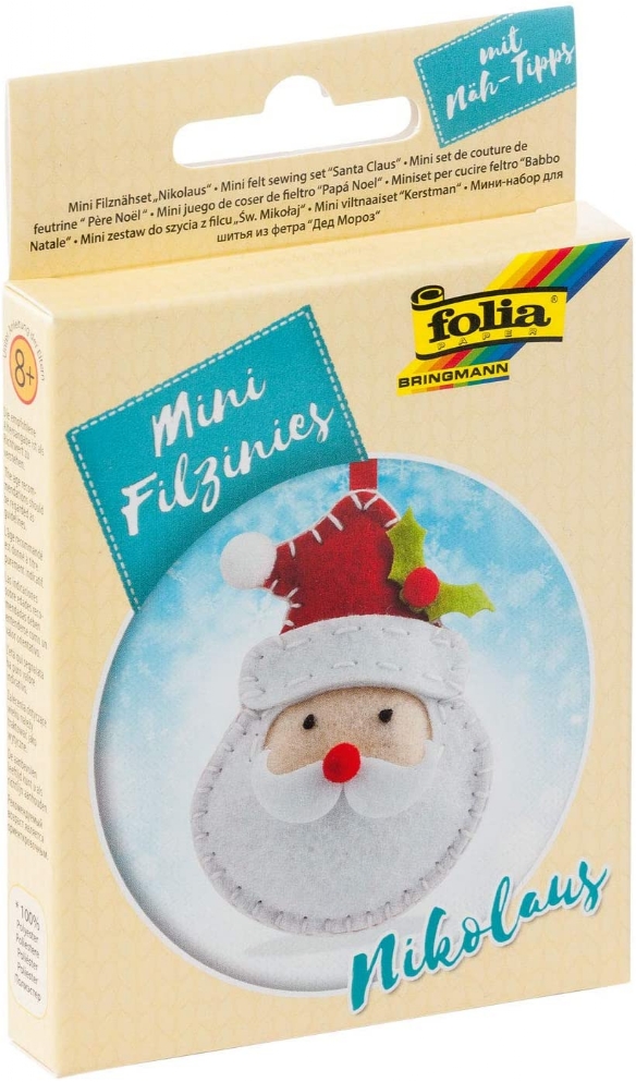Filzinie mini viltpakketje kerstman
