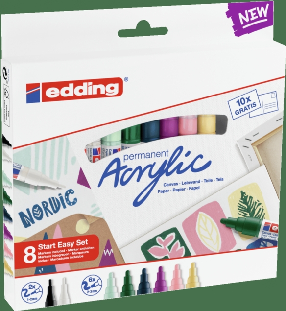 Edding acrylmarker start easy set nordic kopen?