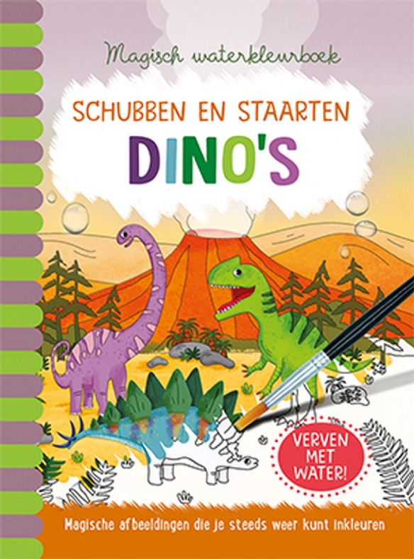 Magisch waterkleurboek, Dino's
