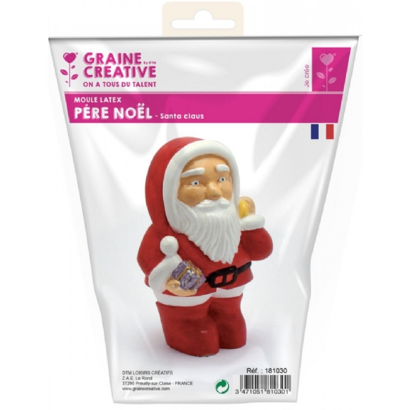 Latex gietmal voor gips en creatief beton, kerstman, 110mm kopen?