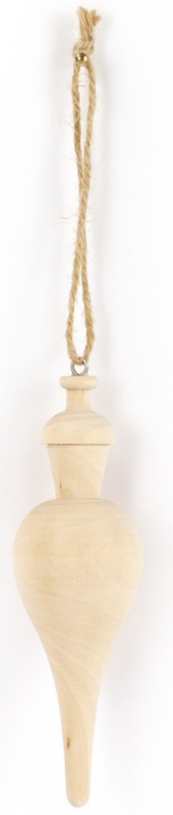 Houten kerstbal puntvorm 50 x 110 x 50mm kopen?