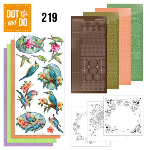 Dot and do 219 - colourful feathers