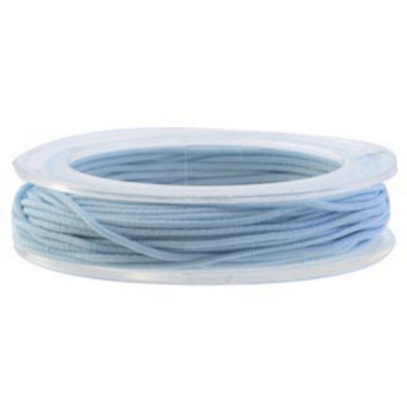 Elastisch kralenkoord/gekleurd elastiek, 1 mm, 5 meter, ijsblauw kopen?