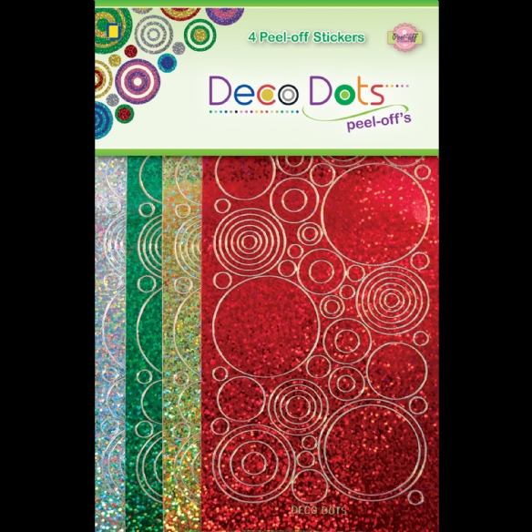 Peel - off stickervellen, 4 stuks deco dots assortiment kopen?