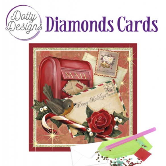 Dotty Designs Diamond card / Diamond painting, kerst brievenbus kopen?
