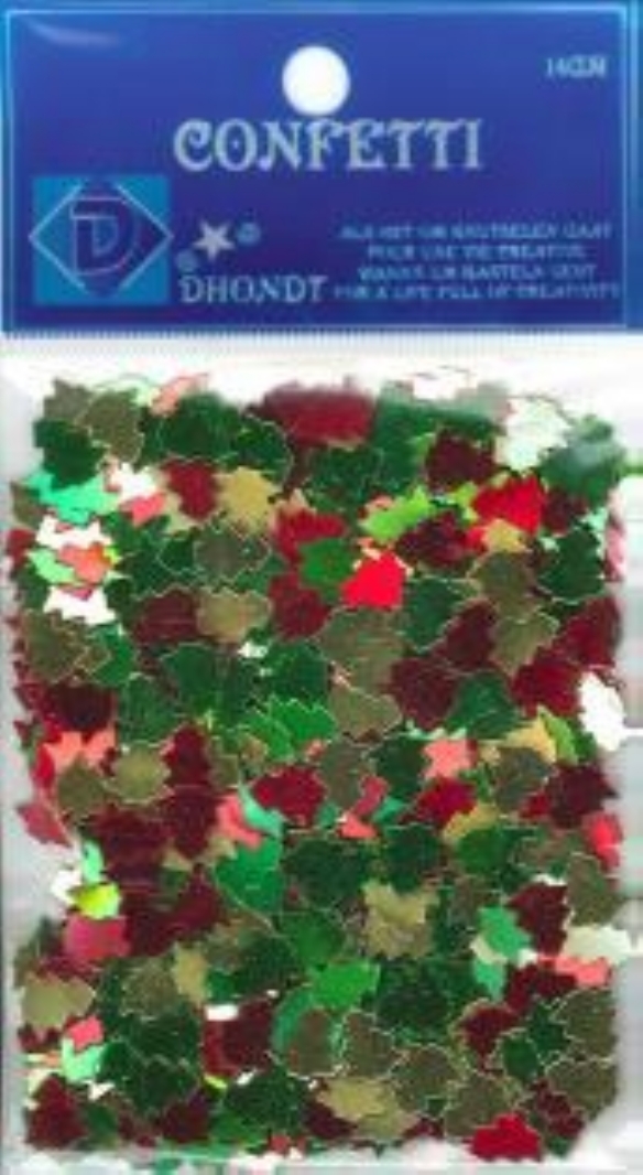OUTLET Strooimateriaal / confetti, 14 gram, kerstboom mix kopen?
