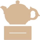 OUTLET MDF Theepot en standaard,  29 x 17.3 cm kopen?