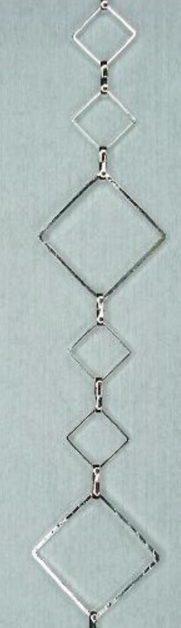 OUTLET DIY ketting zilver vierkant 20 en 12 mm, 75 cm kopen?