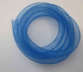 OUTLET Fishnet tubes, nylon, 4mm x 1 meter, blauw kopen?