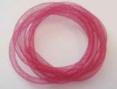 OUTLET Fishnet tubes, nylon, 4mm x 1 meter, wijnrood kopen?