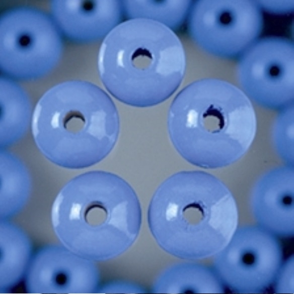 OUTLET Houten kralen, rond, 12 mm, 32 stuks, lichtblauw kopen?