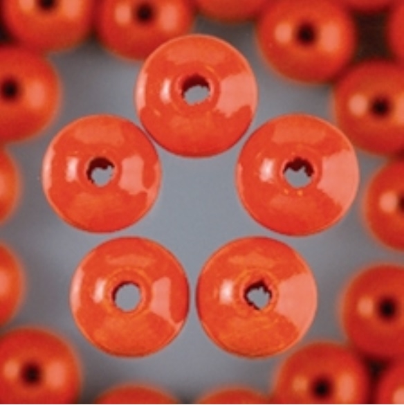 OUTLET Houten kralen, rond, 12 mm, 32 stuks, oranje kopen?