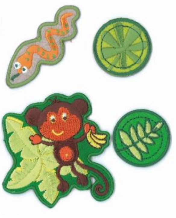 OUTLET Applicaties zelfklevend, jungle love 1, set van 4 stuks kopen?