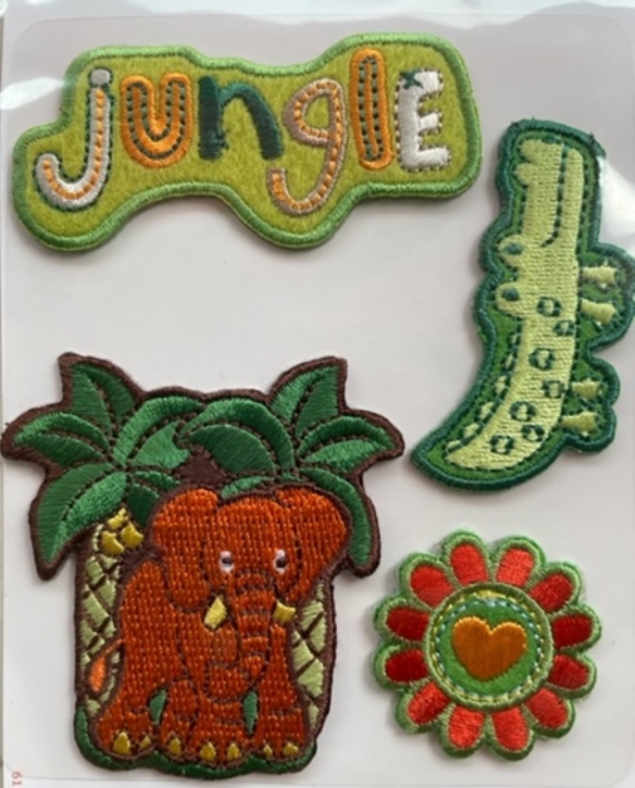 OUTLET Applicaties zelfklevend, jungle love 2, set van 4 stuks kopen?