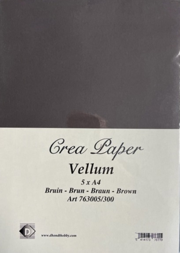 OUTLET Vellum papier, A4, bruin, 5 vel kopen?