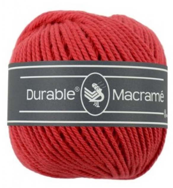 Durable macramegaren rood 80mtr kopen?