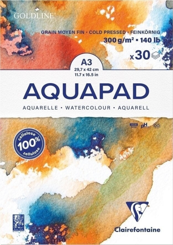 Clairfontaine Goldline Aquapad aquarelbloc, 300 gr, A3, 30 vel kopen?