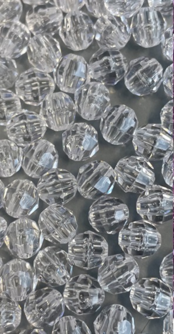 OUTLET Acryl facetkralen 10 mm, kristal, 50 stuks kopen?
