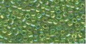 OUTLET Glazen kraaltjes/borduurkraaltjes/rocailles rainbow, 2 mm (11/0),  6 gram , lichtgroen kopen?