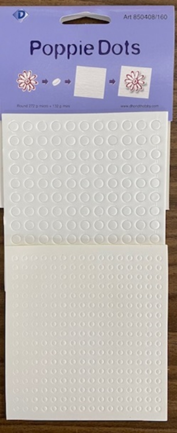 OUTLET Poppie dots rond, foamrondjes, 272 st micro 3mm en 132 st mini 6mm, wit kopen?