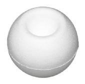 OUTLET Styropor kerstbal / piepschuim kerstbal, 8 cm, 10 stuks kopen?