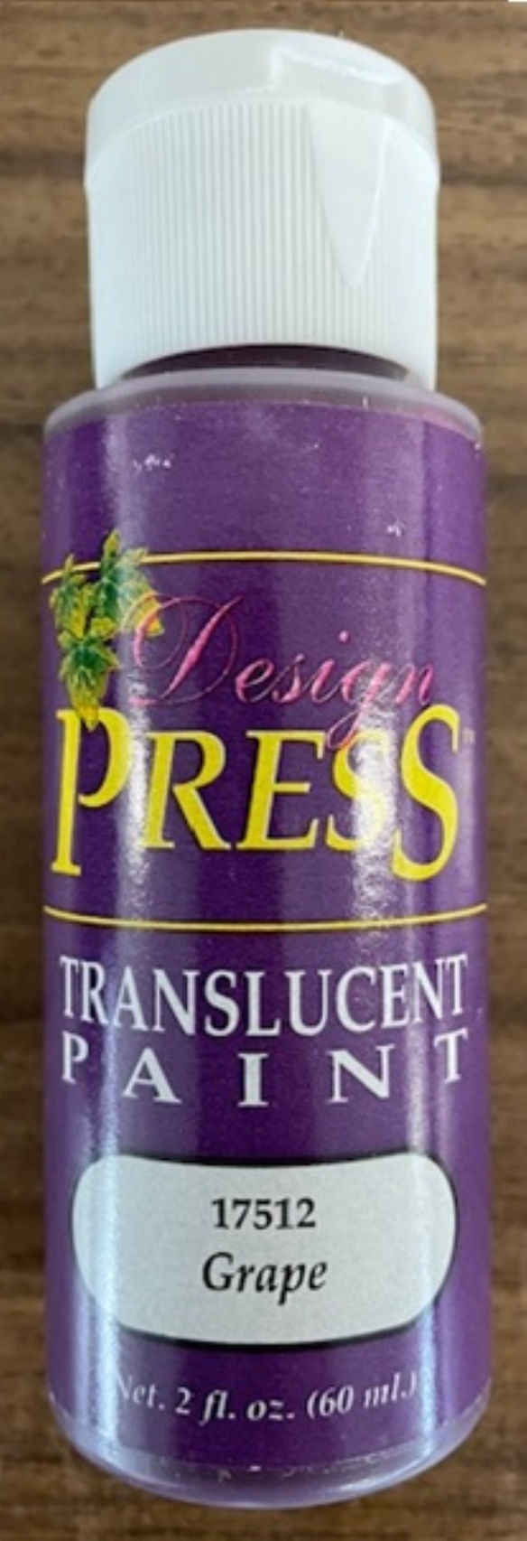 OUTLET Design press transparant acrylverf, 60 ml, druif kopen?