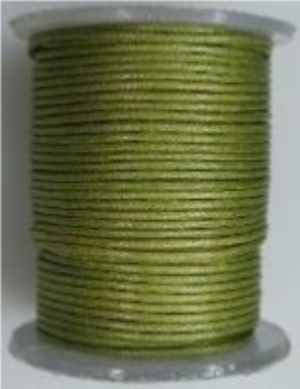 OUTLET Katoenen waskoord / waxkoord, 1mm, 20 meter, olijfgroen kopen?