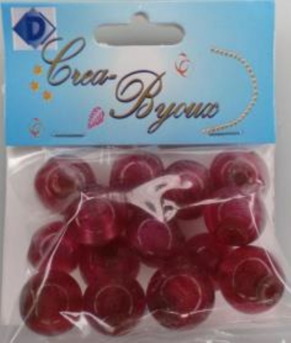 OUTLET Ronde glaskralen 15mm, 14 stuks, rood kopen?