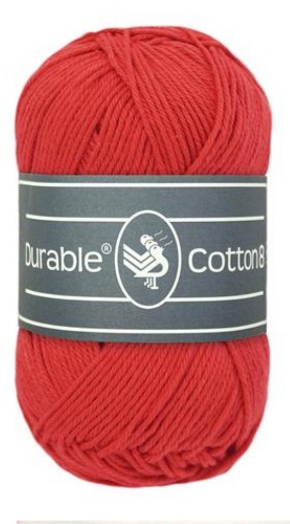 Durable cotton 8, katoenen breigaren/haakgaren, 50 gram, 318 Tomato kopen?