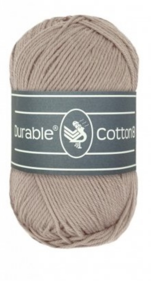 Durable cotton 8, katoenen breigaren/haakgaren, 50 gram, 340 Taupe kopen?