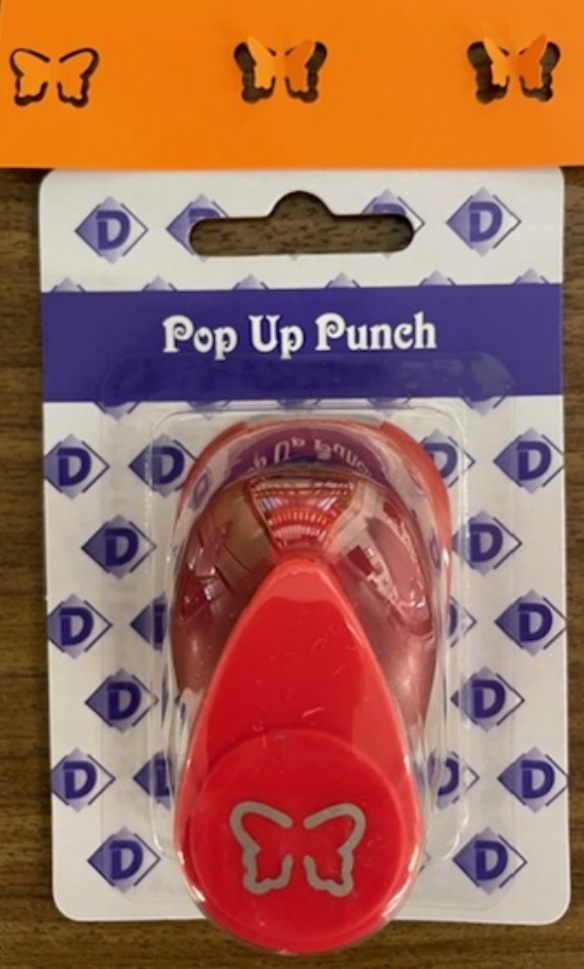 OUTLET Pop up figuurpons / papierpons, 3D, 16mm, vlinder kopen?