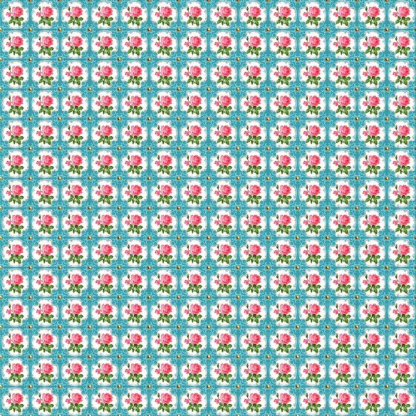 Bedrukte katoenen stof, 45 x 50 cm, so cute blauw, bloemen motief kopen?