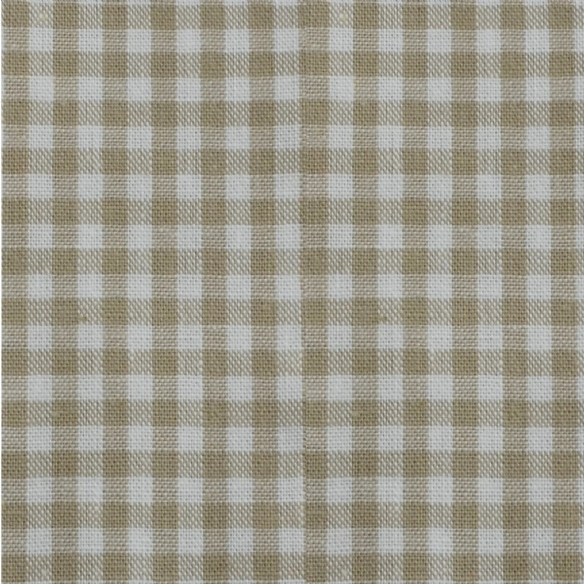 Bedrukte katoenen stof, 45 x 50 cm, beige geruit kopen?