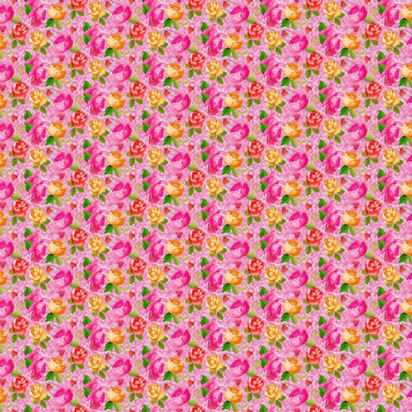 Bedrukte katoenen stof, 45 x 50 cm, so cute roze, bloemen motief kopen?