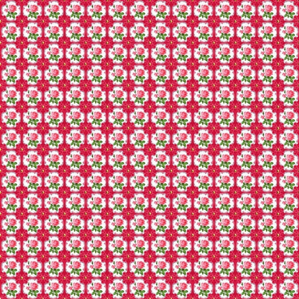 Bedrukte katoenen stof, 45 x 50 cm, so cute roze bloemenpatroon kopen?