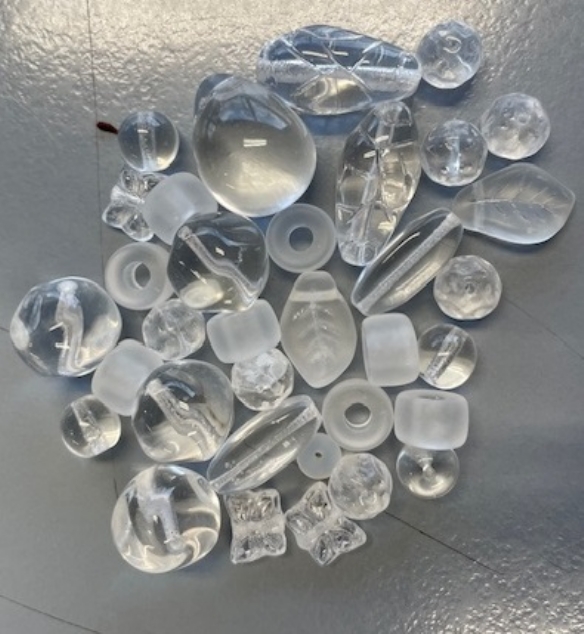 OUTLET glaskralen, mix, 40 gram, kristal kopen?