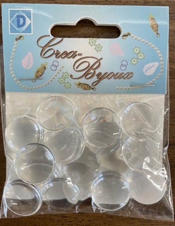 OUTLET Glazen cabochons / plakstenen, transparant, rond, 18mm, 20 stuks kopen?