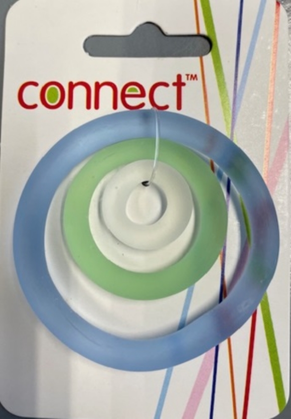 OUTLET Glazen ringen, diverse maten, lichtblauw / zeegroen / kristal mat bullseye kopen?