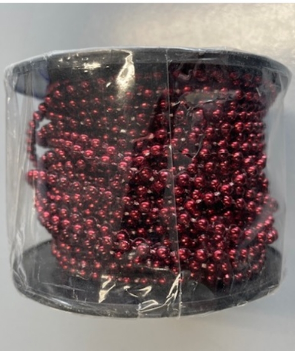 OUTLET Parelketting  4mm x 20 meter, bordeaux kopen?
