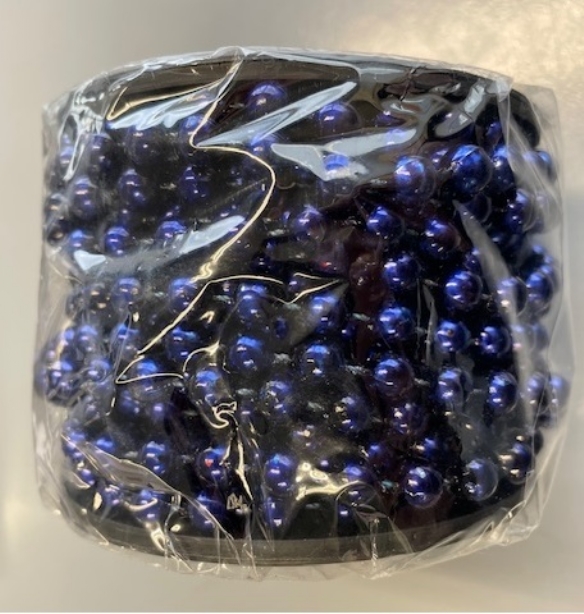 OUTLET Parelketting 8mm x 10 meter, blauw kopen?