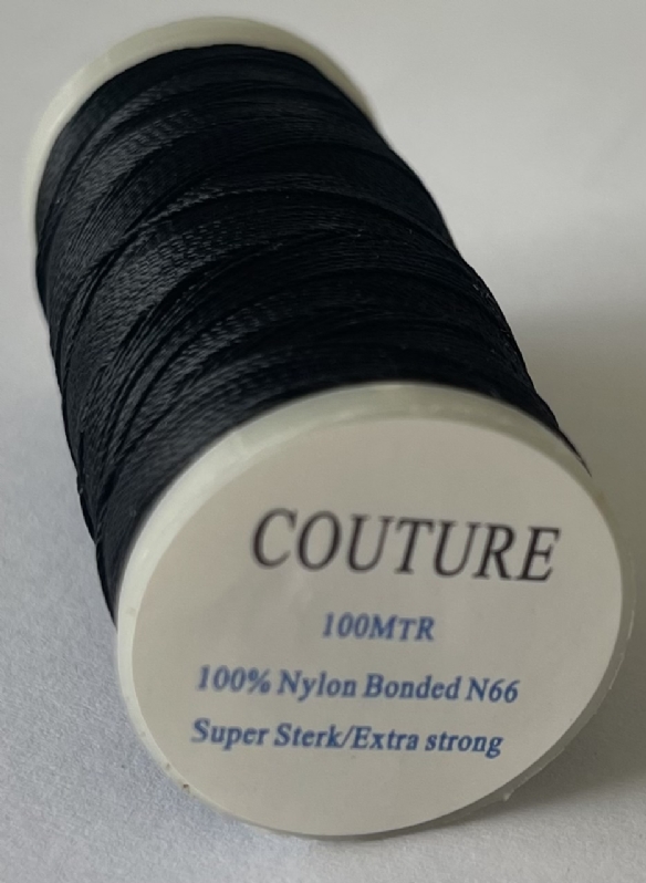 Couture N66 bonded, ijzersterk nylongaren, 100 meter, zwart kopen?
