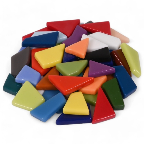Fantasy glasmozaiek, polygonaal, 1000 gr, bonte mix kopen?