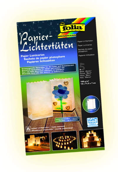 Waxinelichtzakjes, blanco, 19x11.5x7cm, pak a 5 st kopen?