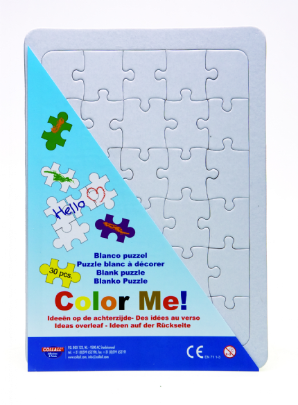 Blanko puzzel met inlegframe, A4, 30-delig