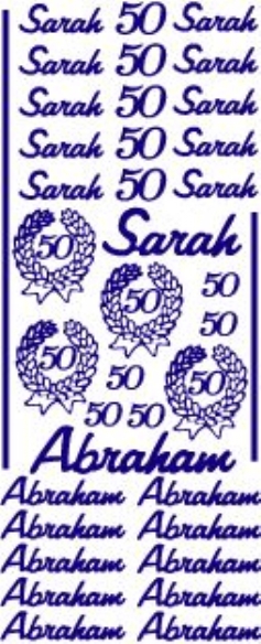 OP=OP Stickervel sarah, abraham, zilver kopen?