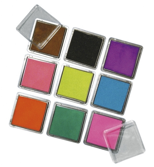 Stempelkussenset, assortiment 9 kleuren kopen?